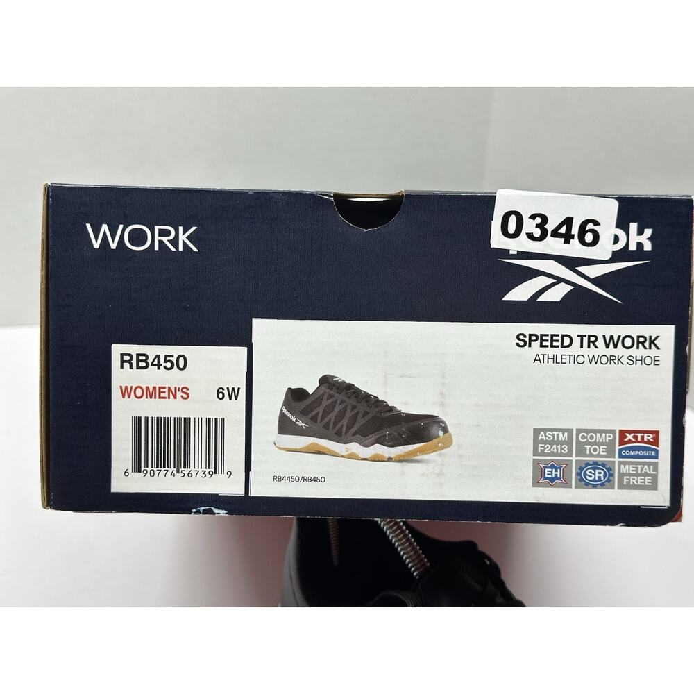 Reebok Womens Speed TR B/W Work & Safety Shoes Size 6 Wide ASTM F2413 M/I/C EH - Picture 10 of 11